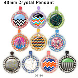 10pcs/lot  color  Pattern glass picture printing products of various sizes  Fridge magnet cabochon