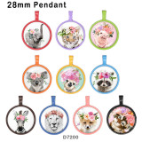 10pcs/lot Cat  Elephant  Flower  glass picture printing products of various sizes  Fridge magnet cabochon