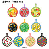 10pcs/lot  color  Pattern glass picture printing products of various sizes  Fridge magnet cabochon