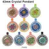 10pcs/lot  mandala  glass picture printing products of various sizes  Fridge magnet cabochon