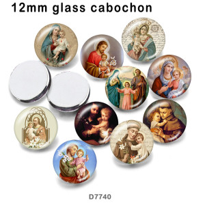 10pcs/lot  Faith  Family  glass picture printing products of various sizes  Fridge magnet cabochon