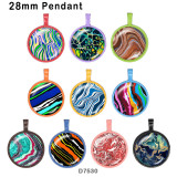 10pcs/lot  color  pattern  glass picture printing products of various sizes  Fridge magnet cabochon