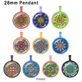 10pcs/lot  mandala  glass picture printing products of various sizes  Fridge magnet cabochon