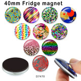 10pcs/lot  color  pattern  glass picture printing products of various sizes  Fridge magnet cabochon