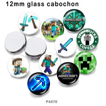 10pcs/lot  Game  glass picture printing products of various sizes  Fridge magnet cabochon