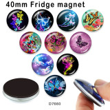 10pcs/lot  Butterfly  glass picture printing products of various sizes  Fridge magnet cabochon