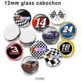 10pcs/lot  Car  glass picture printing products of various sizes  Fridge magnet cabochon