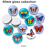 10pcs/lot Flag  Butterfly  USA  glass picture printing products of various sizes  Fridge magnet cabochon