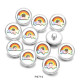 20MM  rainbow  Paia  Admin  Apple  Print   glass  snaps buttons