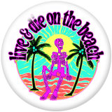 20MM  Halloween  clown  Print   glass  snaps buttons