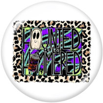 20MM  Halloween  Print   glass  snaps buttons