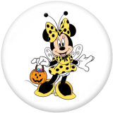20MM  princess  OHANA   pattern  Print   glass  snaps buttons