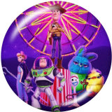 20MM  princess  OHANA   pattern  Print   glass  snaps buttons