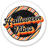 20MM  Halloween  Print   glass  snaps buttons
