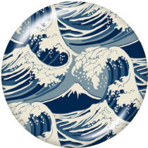 20MM  Pattern  Print   glass  snaps buttons