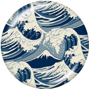 20MM  Pattern  Print   glass  snaps buttons
