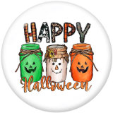 20MM  Halloween  Print   glass  snaps buttons