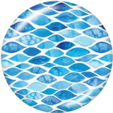 20MM  Pattern  Print   glass  snaps buttons