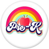 20MM Jeachei  makei  Apple  Print   glass  snaps buttons