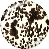 20MM  Leopard  pattern  Print   glass  snaps buttons