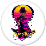 20MM  Halloween  clown  Print   glass  snaps buttons