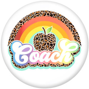 20MM  rainbow  Paia  Admin  Apple  Print   glass  snaps buttons