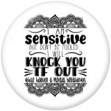 20MM  RODEO  I May  be wrong  Print   glass  snaps buttons