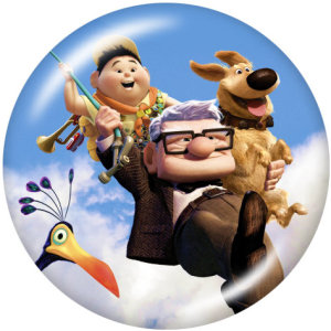 20MM  Cartoon    Print   glass  snaps buttons