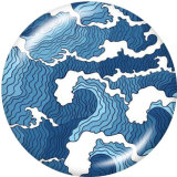 20MM  Pattern  Print   glass  snaps buttons