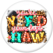 20MM  pray  love  Print   glass  snaps buttons