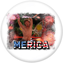 20MM  Pace   beach  Print  glass  snaps buttons