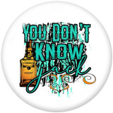 20MM Sun  Kissed   Print  glass  snaps buttons