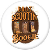 20MM words  Football  cattle  Print  glass  snaps buttons