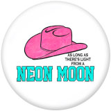 20MM  Soft  Ball  Mom  Print   glass  snaps buttons