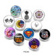20MM  Route  Halloween  Print  glass  snaps buttons