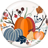 20MM  Butterfly  Christmas  Print  glass  snaps buttons