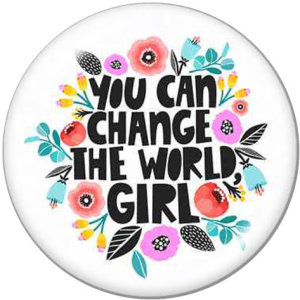20MM  Unicorn  love  princess  Print  glass  snaps buttons