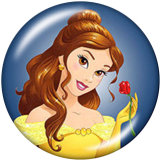 20MM  Princess  Print  glass  snaps buttons