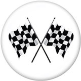 20MM  Route  Halloween  Print  glass  snaps buttons
