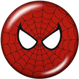 20MM  MOM   Ribbon  skull   Print  glass  snaps buttons