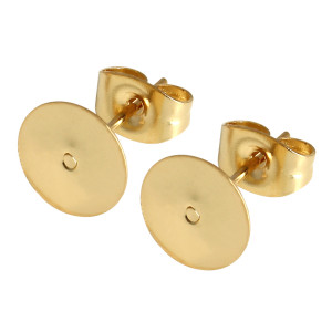50pcs/pack Stainless steel ear acupuncture accessories earrings earrings earrings pinto diy ear accessories