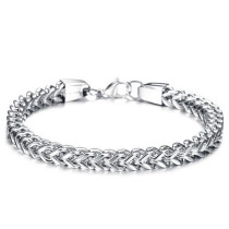 Fashionable and simple stainless steel men's bracelet, multi-ring and multi-layer jewelry, stainless steel jewelry chain, men's bracelet