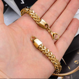 Fashionable and simple stainless steel men's bracelet, multi-ring and multi-layer jewelry, stainless steel jewelry chain, men's bracelet