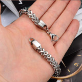 Fashionable and simple stainless steel men's bracelet, multi-ring and multi-layer jewelry, stainless steel jewelry chain, men's bracelet