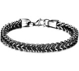 Fashionable and simple stainless steel men's bracelet, multi-ring and multi-layer jewelry, stainless steel jewelry chain, men's bracelet