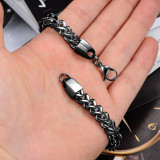 Fashionable and simple stainless steel men's bracelet, multi-ring and multi-layer jewelry, stainless steel jewelry chain, men's bracelet