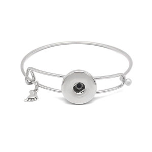 Copper bracelet 1 buttons snap silver bracelet fit snaps jewelry