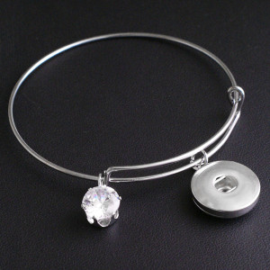 Iron bracelet 1 buttons snap silver bracelet fit snaps jewelry