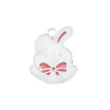 2CM Alloy Cartoon Christmas Halloween Mickey Mermaid Drop Oil Pendant Necklace Bracelet Accessories
