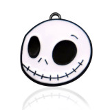 2CM Alloy Cartoon Christmas Halloween Mickey Mermaid Drop Oil Pendant Necklace Bracelet Accessories